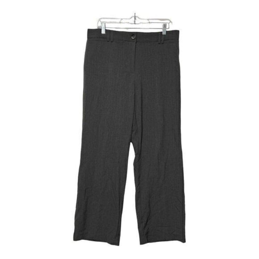 Kim Rogers Gray Dress Pants Women's Size 12 Stretch Straight Leg